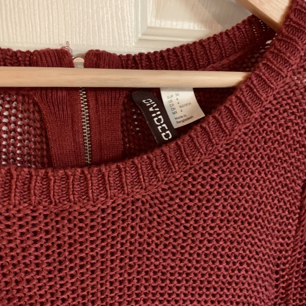 Burgundy sweater from H&M